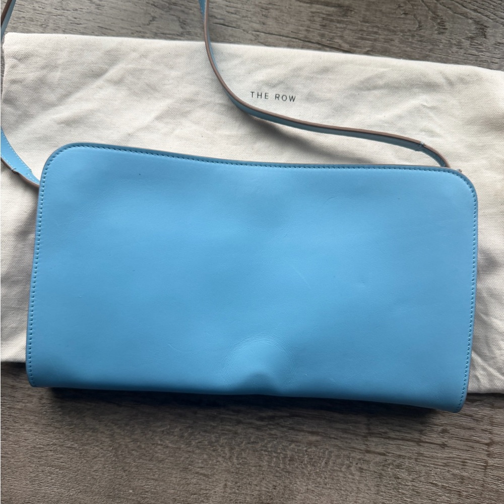 The Row Shoulder Clutch Bag in Blue Calfskin w/ Removable Strap Authentic - Picture 8 of 8